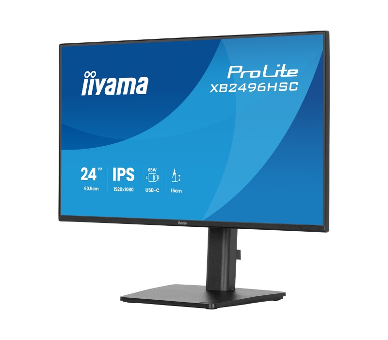 473689 Monitor IIYAMA ProLite/23,8" Full HD IPS/16:9/144 Hz/HDMI/USB-C/USB HUB/GŁOŚNIKI/PIVOT/3 lata carry-in