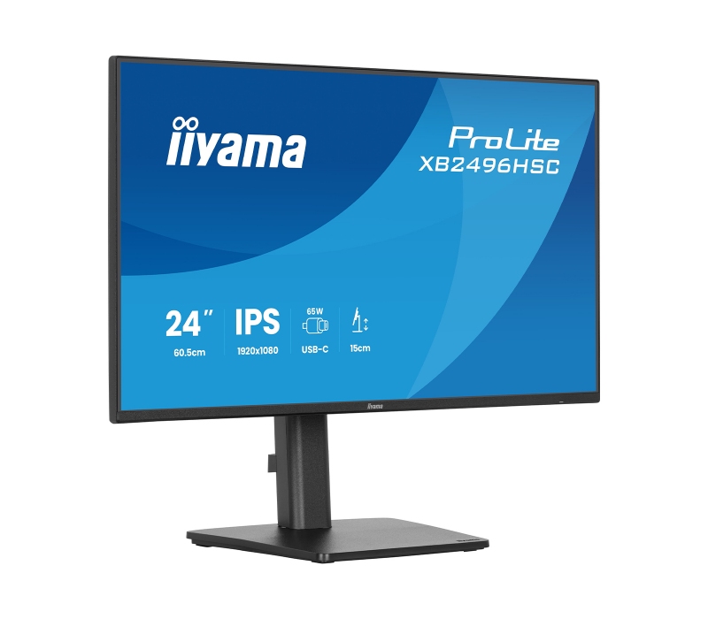 473690 Monitor IIYAMA ProLite/23,8" Full HD IPS/16:9/144 Hz/HDMI/USB-C/USB HUB/GŁOŚNIKI/PIVOT/3 lata carry-in