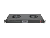 474164 Extralink | Panel wentylatorów | 19", 2 wentylatory, z termostatem
