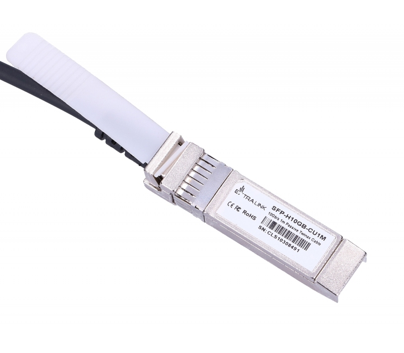 474380 Extralink DAC SFP+ | Kabel SFP+ DAC | 10Gbps, 1m, AWG30