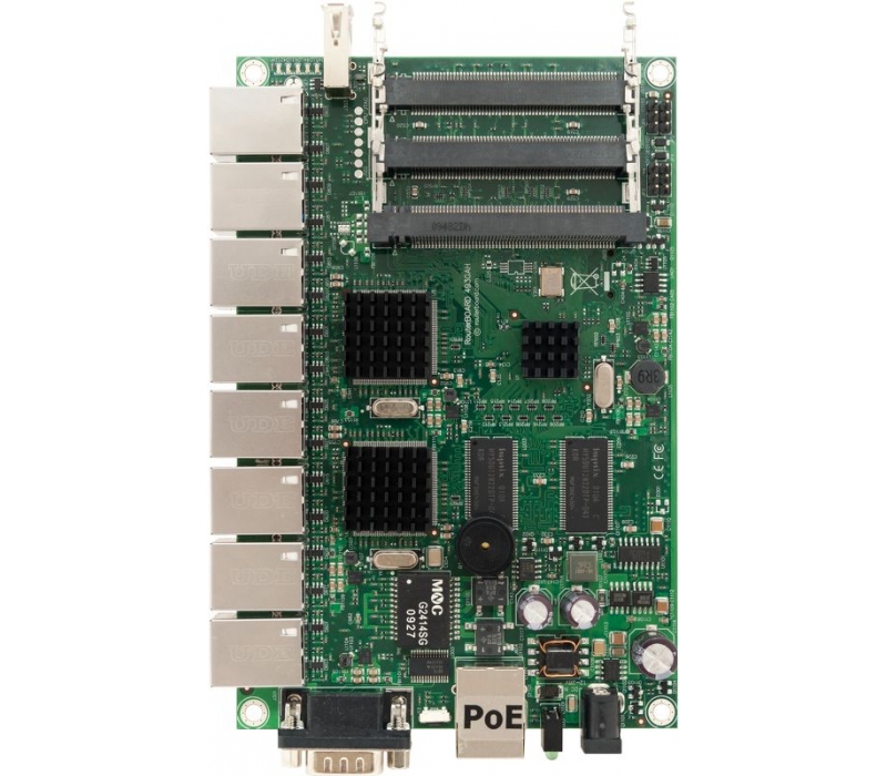 474389 Mikrotik MikroTik RB493G | Router | 9x RJ45 100Mb/s, 3x miniPCI, 1x USB
