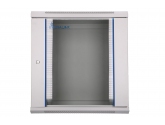 474391 Extralink Szafka wisząca rack 12U 600x450 szara szklane drzwi 
