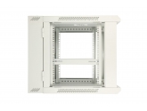 476681 Extralink Szafka wisząca rack 9U 600x600 szara dwusekcyjna 