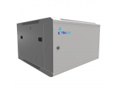 476755 Extralink Szafka wisząca rack 6U 600x600 szara metalowe drzwi 