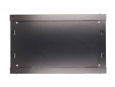 477136 Extralink Szafka wisząca rack 6U 600x450 czarna szklane drzwi 