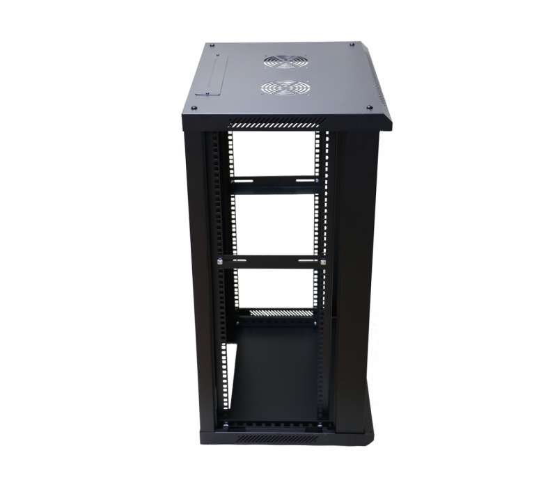 477463 Extralink Szafa rack 18U 600x450mm czarna wisząca 