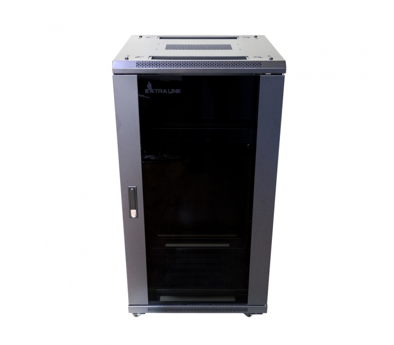 477646 Extralink Szafa rack 22U 600x800mm czarna stojąca 