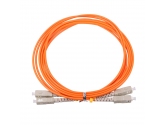 479136 Extralink SC/UPC-SC/UPC | Patchcord | Wielomodowy, Duplex, 50/125, 3mm, 1m