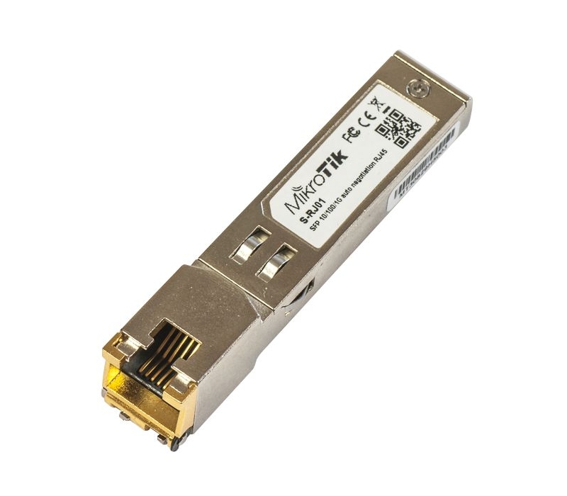 479137 Mikrotik MikroTik S-RJ01 | Moduł SFP | 1,25Gb/s, RJ45, 100m