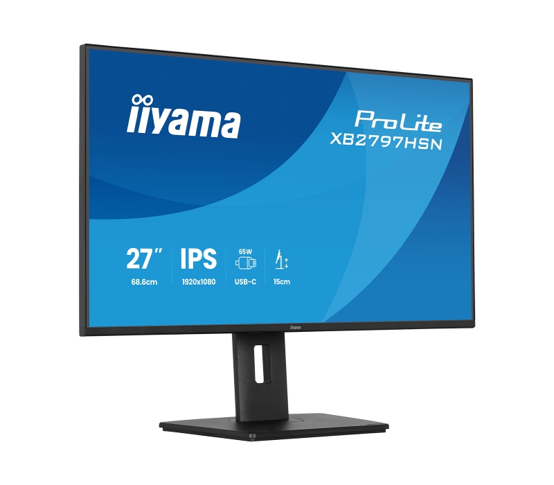 479396 Monitor IIYAMA ProLite/27" Full HD IPS/16:9/100 Hz/HDMI/DP/USB HUB/RJ45/GŁOŚNIKI/PIVOT/5 lat carry-in