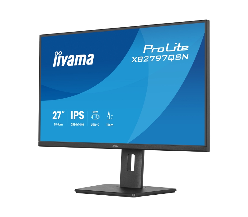 479406 Monitor IIYAMA ProLite/27" WQHD IPS/16:9/75 Hz/HDMI/DP/USB HUB/RJ45/GŁOŚNIKI/PIVOT/5 lat carry-in