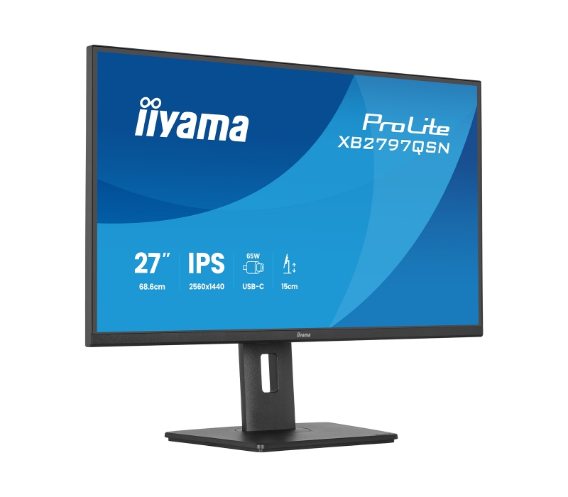 479407 Monitor IIYAMA ProLite/27" WQHD IPS/16:9/75 Hz/HDMI/DP/USB HUB/RJ45/GŁOŚNIKI/PIVOT/5 lat carry-in