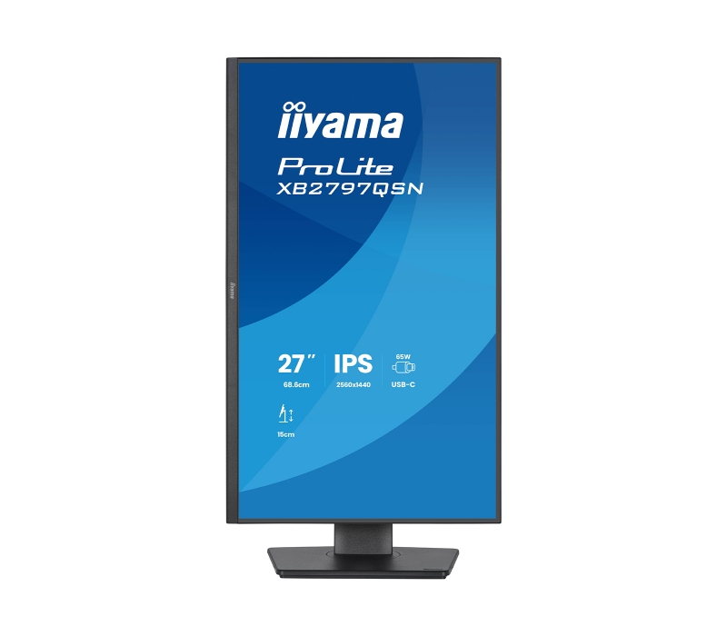 479408 Monitor IIYAMA ProLite/27" WQHD IPS/16:9/75 Hz/HDMI/DP/USB HUB/RJ45/GŁOŚNIKI/PIVOT/5 lat carry-in