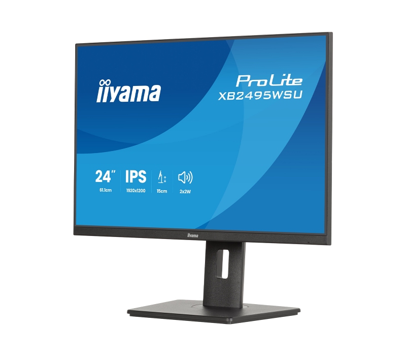 479496 Monitor IIYAMA ProLite/24,1" WUXGA IPS/16:9/100 Hz/HDMI/DP/USB HUB/GŁOŚNIKI/PIVOT/3 lata carry-in