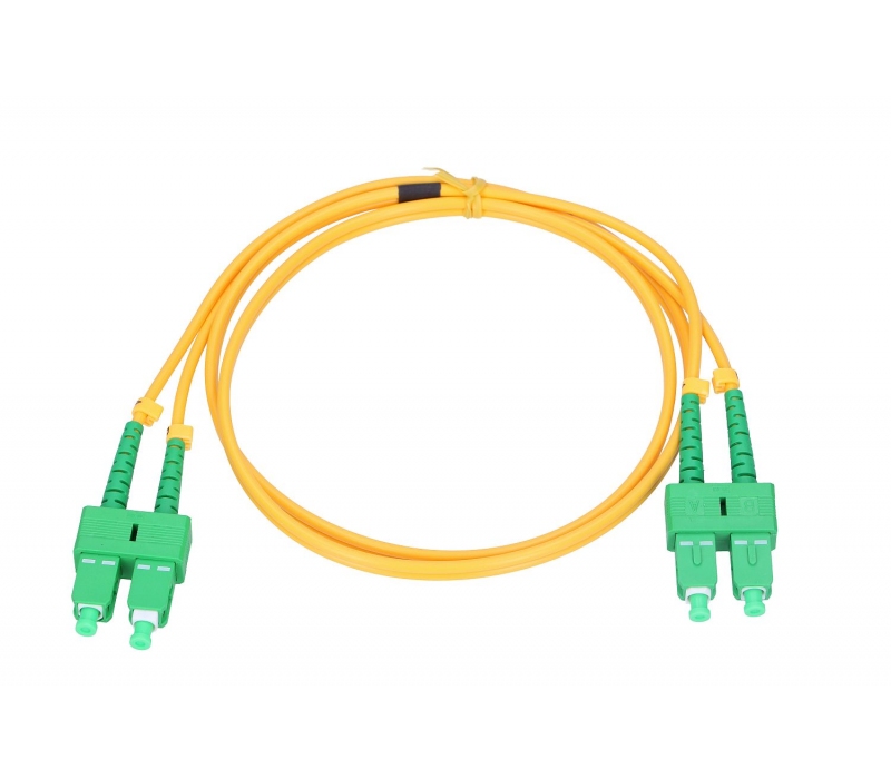 479508 Extralink SC/APC-SC/APC | Patchcord | Jednomodowy, Duplex, G652D, 3mm, 5m