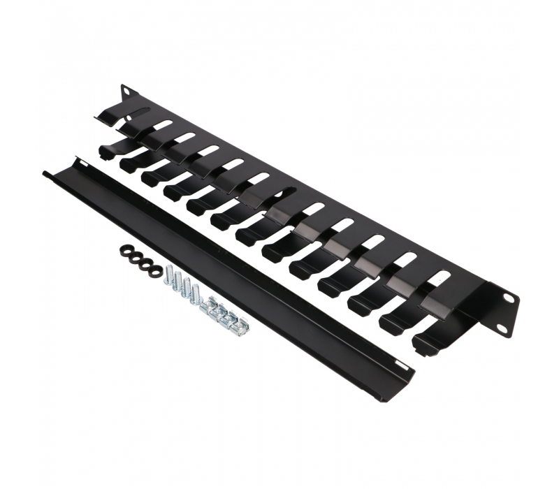 479897 Extralink Organizer kabli 1U 19 cali z osłoną