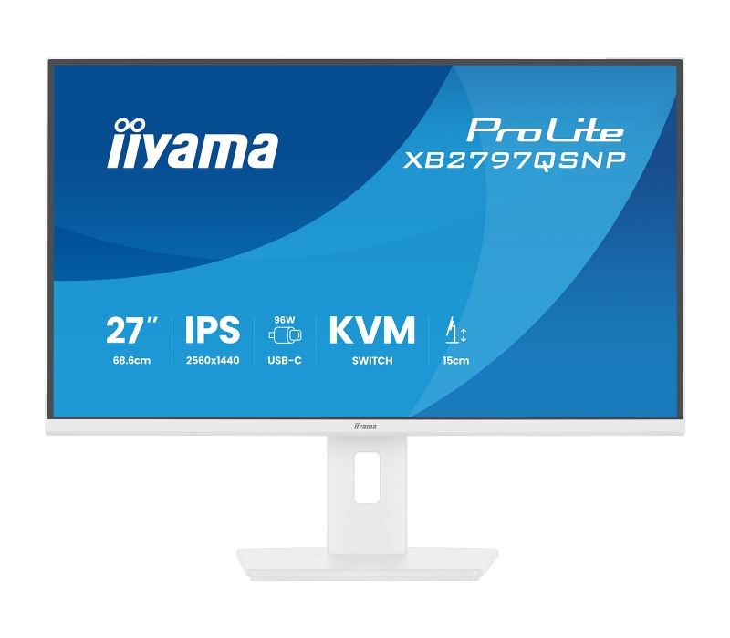 480457 Monitor IIYAMA ProLite/27" WQHD IPS/16:9/75 Hz/HDMI/DP/USB HUB/RJ-45/GŁOŚNIKI/PIVOT/5 lat carry-in