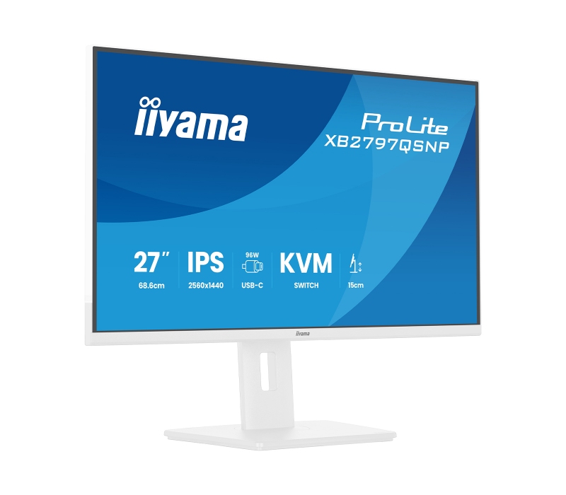 480458 Monitor IIYAMA ProLite/27" WQHD IPS/16:9/75 Hz/HDMI/DP/USB HUB/RJ-45/GŁOŚNIKI/PIVOT/5 lat carry-in