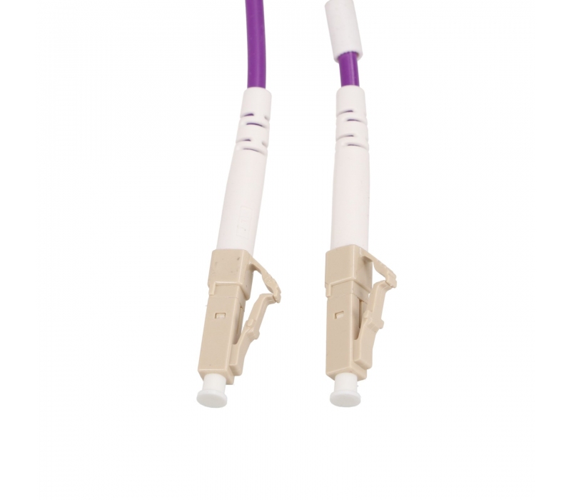 480645 Extralink LC/UPC-LC/UPC | Patchcord | Wielomodowy, OM4, Duplex, 3mm, 2m
