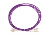 480659 Extralink LC/UPC-LC/UPC | Patchcord | Wielomodowy, OM4, Duplex, 3mm, 5m