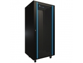 480728 Extralink Szafa rack 27U 600x600 czarna stojąca