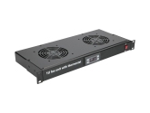 480750 Extralink | Panel wentylatorów | 19", 2 wentylatory, z termostatem