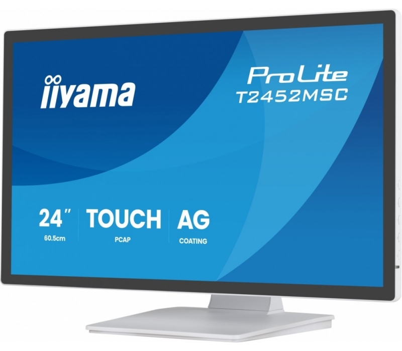 480893 Monitor 24" IPS IIYAMA T2452MSC-W2AG 1920x1080  16:9 Biały