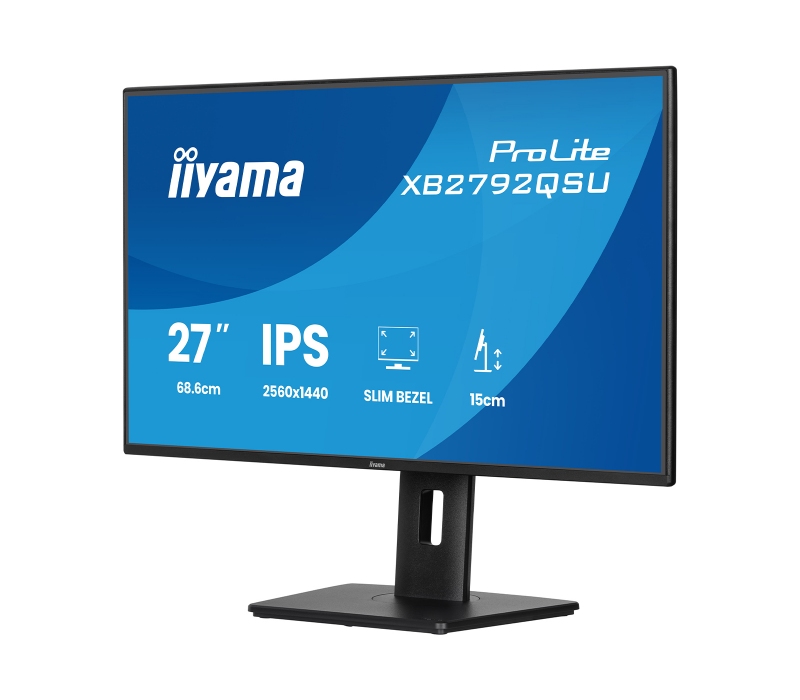 481034 Monitor IIYAMA ProLite/27" QHD IPS/16:9/120 Hz/HDMI/DP/USB HUB/GŁOŚNIKI/PIVOT/3 lata carry-in