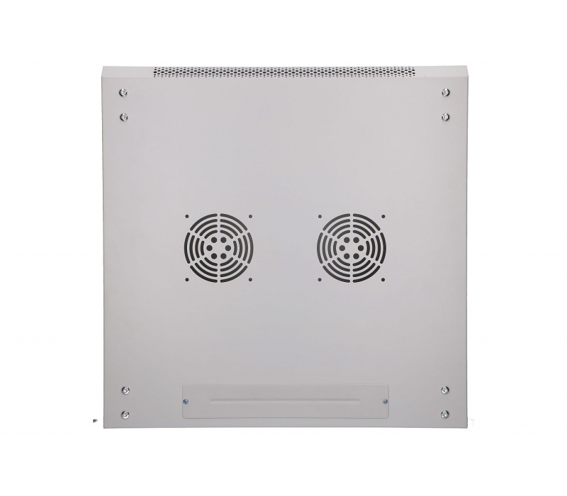 481054 Extralink Szafka wisząca rack 12U 600x600 szara szklane drzwi 