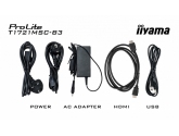 481483 Monitor 17" TFT-TN IIYAMA T1721MSC-B3 1280x1024  5:4 Czarny Dotyk