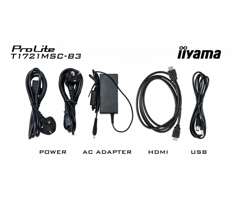 481483 Monitor 17" TFT-TN IIYAMA T1721MSC-B3 1280x1024  5:4 Czarny Dotyk