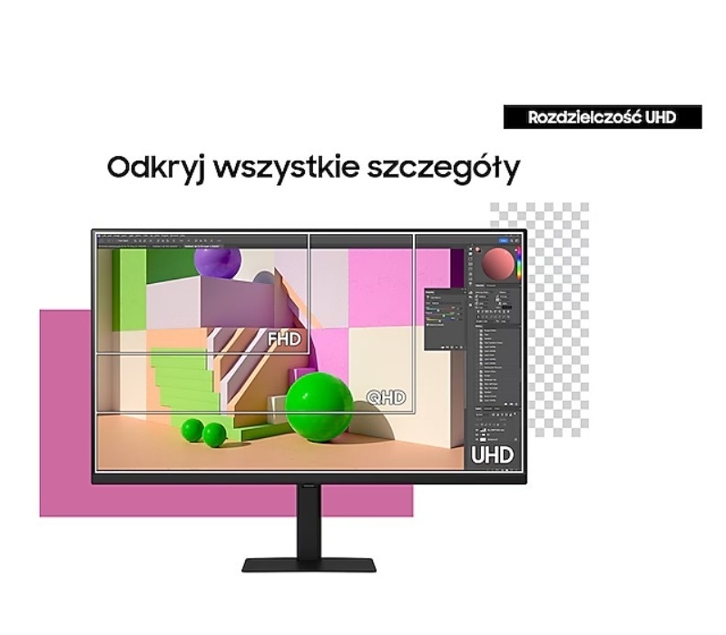 482875 Monitor 37" VA Samsung LS37D702EAUXEN 3840x2160 16:9 Czarny