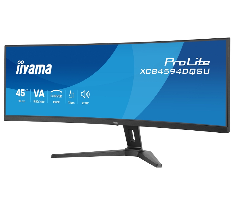 482958 Monitor IIYAMA ProLite/44,5" DQHD VA/32:9/75 Hz/1500R/2x HDMI/DP/USB HUB/GŁOŚNIKI/3 lata carry-in