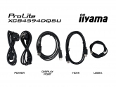 482966 Monitor IIYAMA ProLite/44,5" DQHD VA/32:9/75 Hz/1500R/2x HDMI/DP/USB HUB/GŁOŚNIKI/3 lata carry-in