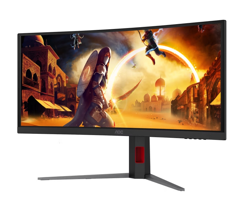 482978 Monitor AOC CU34G4ZCA/34" WQHD VA/21:9/250 Hz/1500R/2x HDMI/DP/USB HUB/GŁOŚNIKI/3 lata carry-in