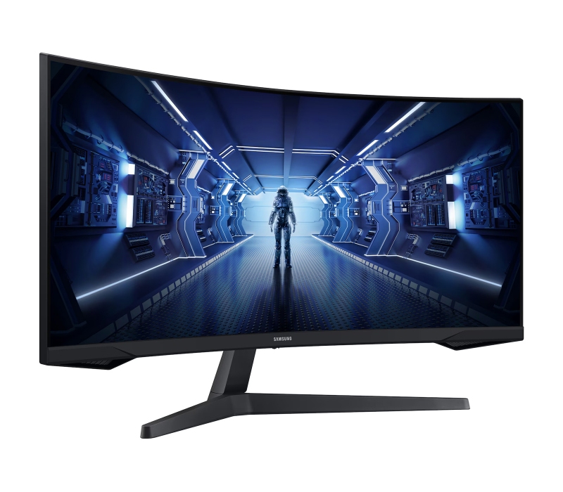 483061 Monitor Samsung Odyssey G5/34" UWQHD VA/21:9/165 Hz/1000R/HDMI/DP/AUDIO/2 lata carry-in