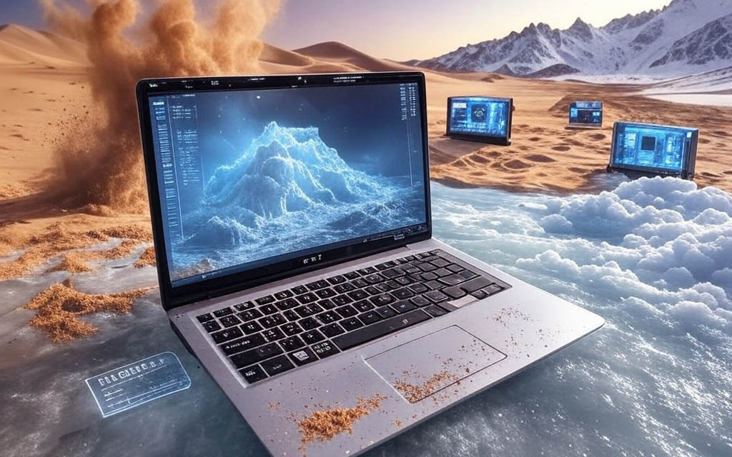 Certyfikacja MIL-STD-810 potwierdza ponadprzeciętną wytrzymałość laptopa